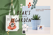 Bear’s Secret Garden - collection, an Animal Illustration by avdnadi (Thumbnail 9 of 11)