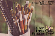 Folded Paper Overlays & PS Brushes, a Texture Graphic by Clikchic Designs (Thumbnail 3 of 5)