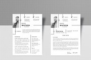 cv resume word and canva template, a Resume Template by mijli (Thumbnail 4 of 4)