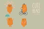 Cute Bears, a Decorative Illustration by totokumi (Thumbnail 1 of 3)