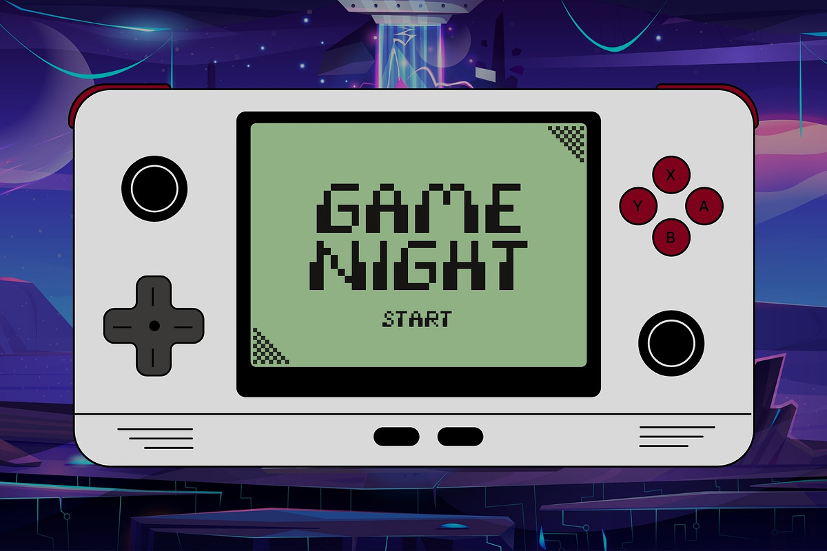 Glyph Galaxy - Retro Video Game Font, a Sans Serif Font by HipFonts (Photo 2 of 10)