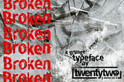 Broken – A Grunge Typeface, a Sans Serif Font by twentytwo media co. (Thumbnail 5 of 5)