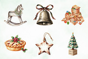 Cozy Rustic Christmas Clipart Bundle, an Illustration by Creative Art (Thumbnail 5 of 10)