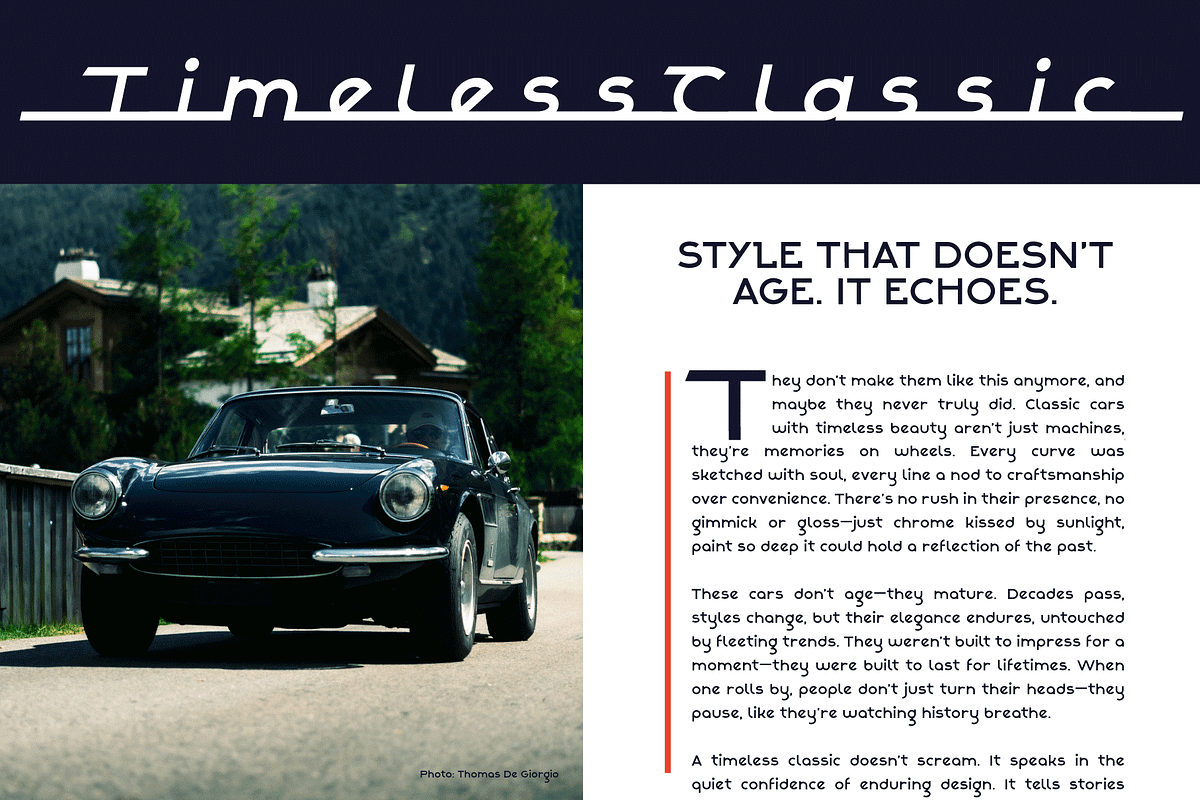 Alpha Strada: 1950s Car Emblem Font, a Font by Wingsart Studio (Photo 13 of 14)
