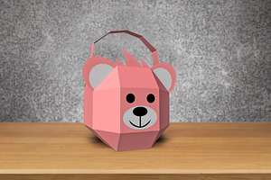 Teddy Bear favor - 3d papercraft, a Print Template by PAPER amaze