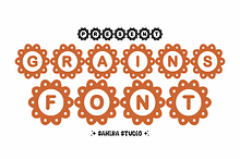 Grains - Floral Decorative Font