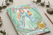 Magical Princess Coloring Book Vol27, a Person Illustration by ikarifq shop (Thumbnail 2 of 7)