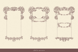 60 Victorian Floral Borders