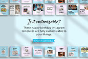 Happy Birthday Instagram Canva Post, a Social Media Template by Snapybiz (Thumbnail 5 of 10)