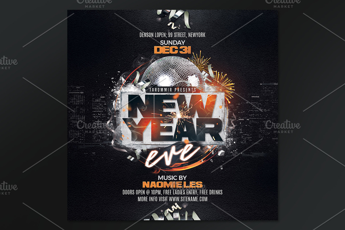2 New Year Flyer Bundle, a Flyer Template by Tarommir (Photo 2 of 5)
