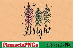 Bright Boho Christmas Trees