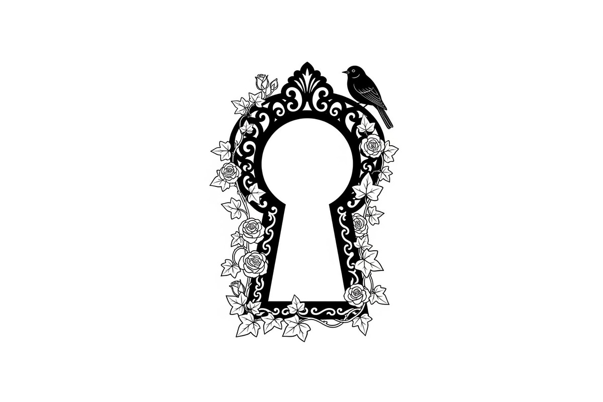 Floral Keyhole Frame SVG Bundle, an Illustration by Designs_River (Photo 2 of 31)