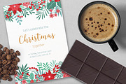 Floral Christmas cards set, a Decorative Illustration by Good Studio (Thumbnail 5 of 9)