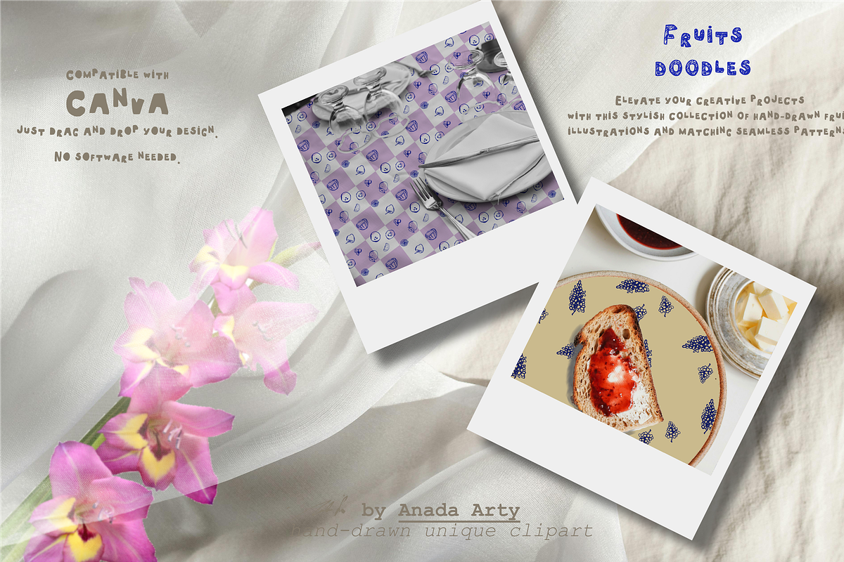 Hand drawn fruits collection, a Food Illustration by Anada Arty (Photo 4 of 19)