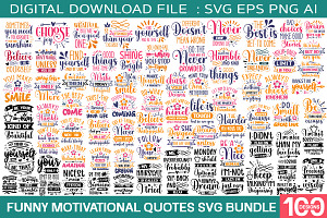 Funny Motivational quotes svg bundle, an Object Graphic by GatewayDesign