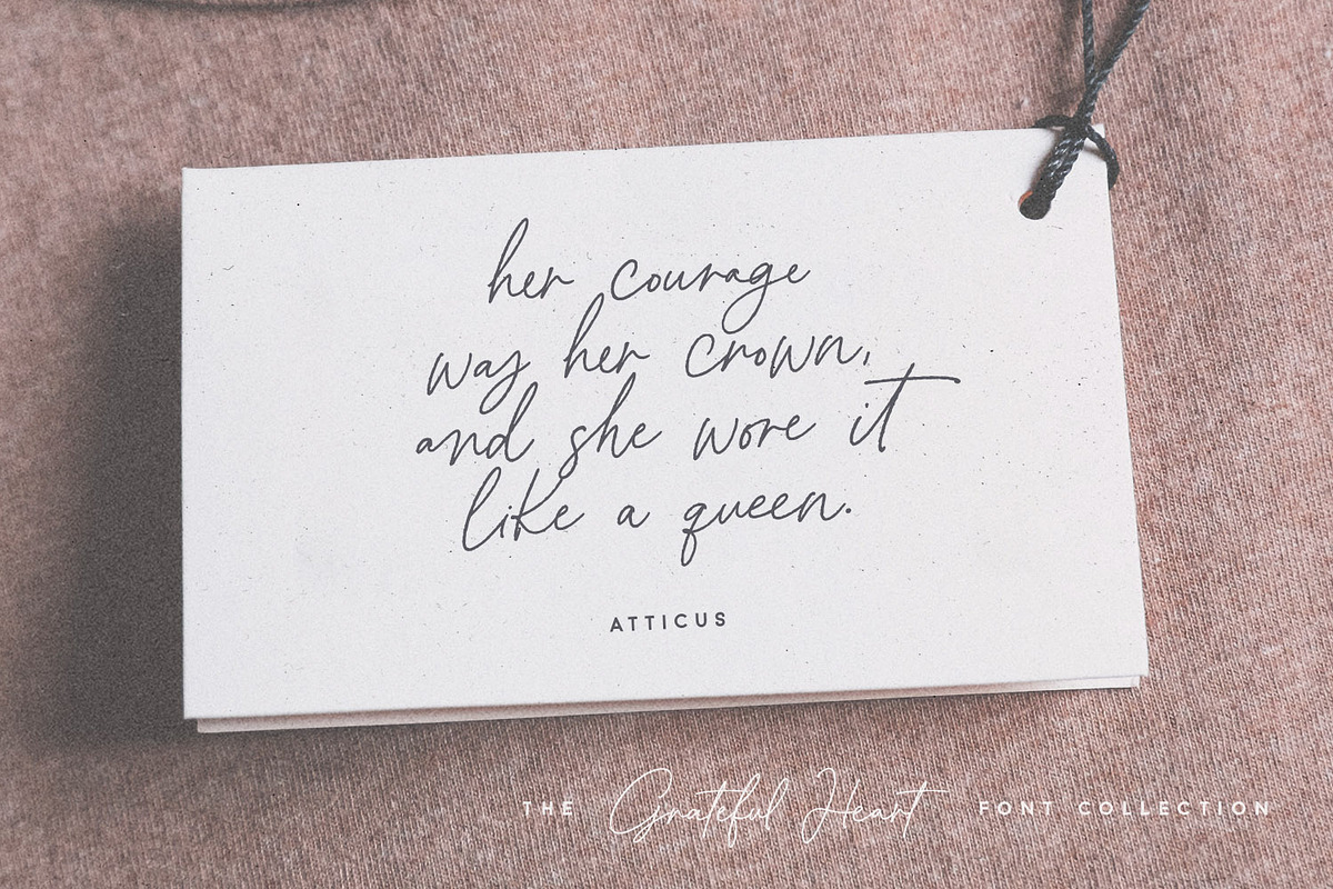 Grateful Heart Font Collection, a Script Font by Callie Rian & Co. (Photo 24 of 32)