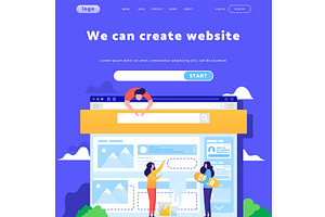 Vector Web Site Design Template