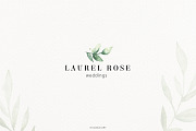 Premade Logos watercolor greenery, a Branding & Logo Template by Angele Kamp (Thumbnail 10 of 10)