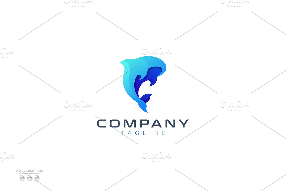 Whale Modern Logo Design, a Branding & Logo Template by mhafifuadi