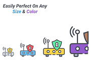Security, an Outline Icon by Color Cubes (Thumbnail 2 of 5)