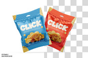 Foil Snack Bag Packaging Mockup, a Packaging Mockup by Ram Studio LLC (Thumbnail 3 of 10)