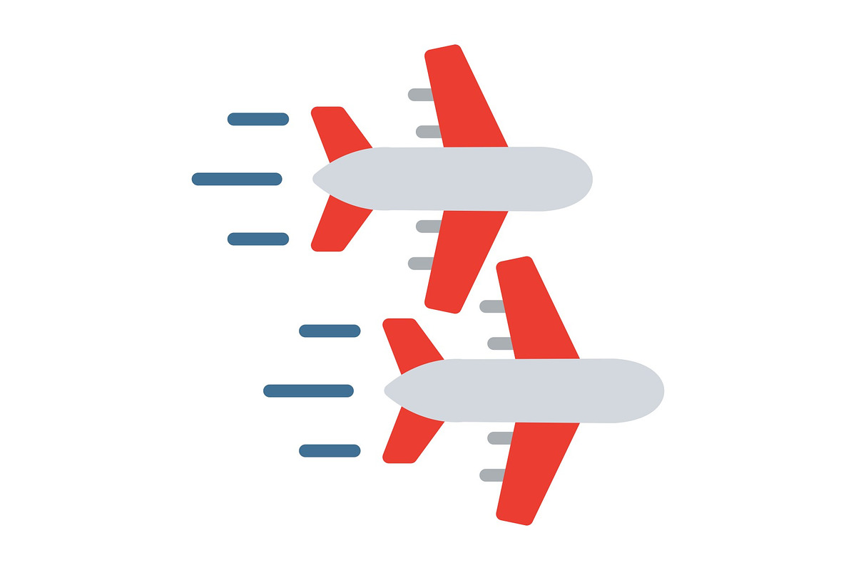 Planes Flat Icon, a Duotone Icon by Pexelpy (Photo 1 of 2)