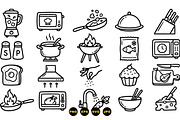 Hand Drawn Cooking Icon Set, an Illustration by designvectx (Thumbnail 3 of 3)