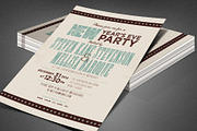 Retro New Year Party Invite Card, a Card Template by loswl (Thumbnail 6 of 8)