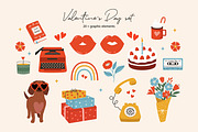 Valentines Day Graphic Collection, a Seasonal Illustration by EltaMaxArt (Thumbnail 4 of 8)