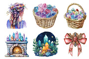 Watercolor Crystals Lover Clipart, an Illustration by Designking (Thumbnail 4 of 5)