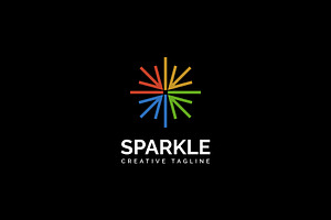 Abstract Line Spark Logo