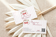 Cherry Blossom Business Card Canva, a Business Card Template by Arslan (Thumbnail 5 of 7)