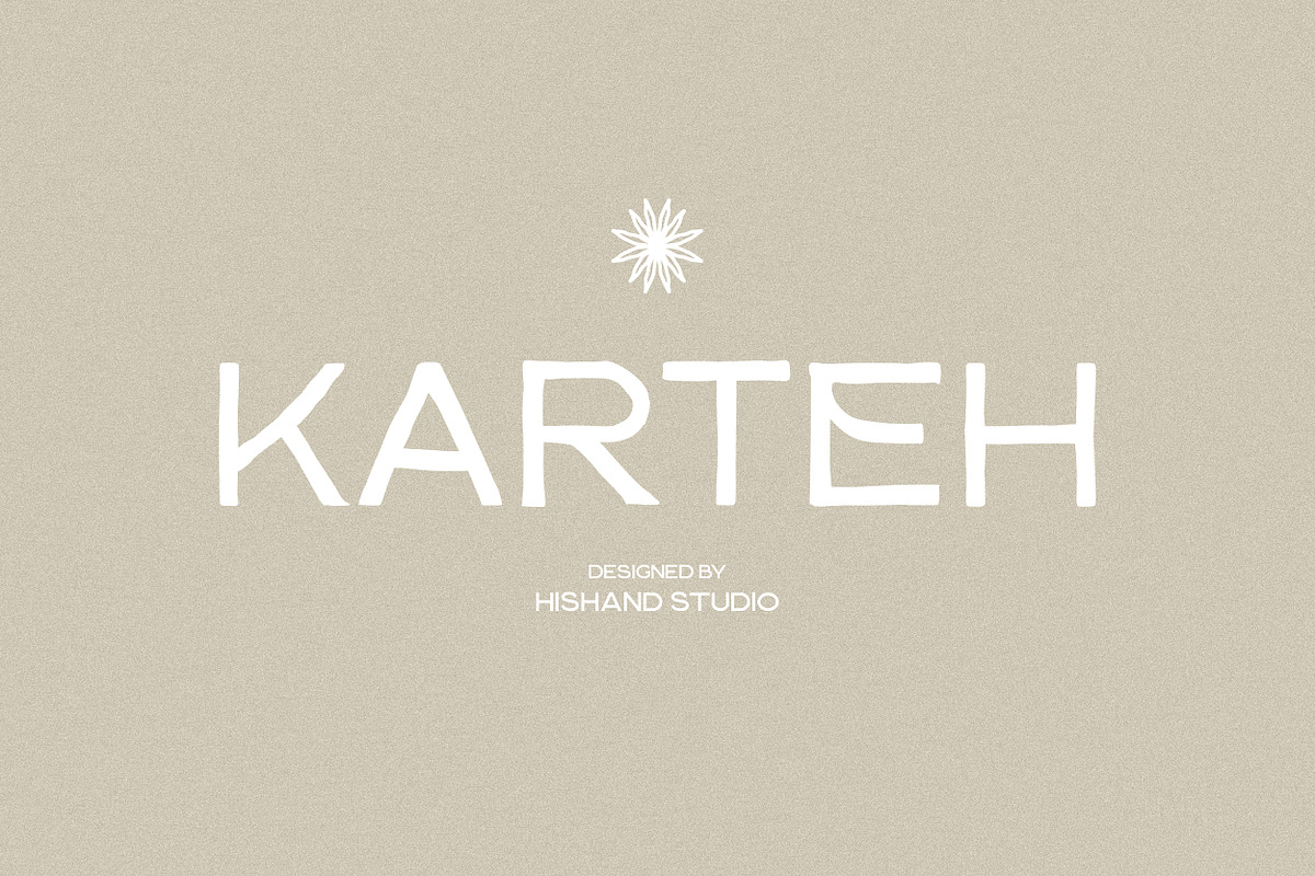 Karteh Hand-Drawn Sans Serif, a Sans Serif Font by Hishand Studio (Photo 1 of 10)