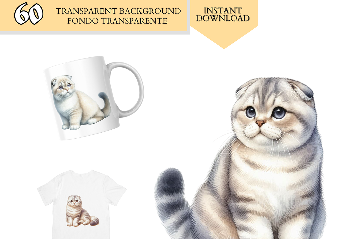 Cat Breeds PNG Bundle Cats Clipart, an Animal Illustration by VM PARTYS  BY TAIRUMA (Photo 5 of 10)