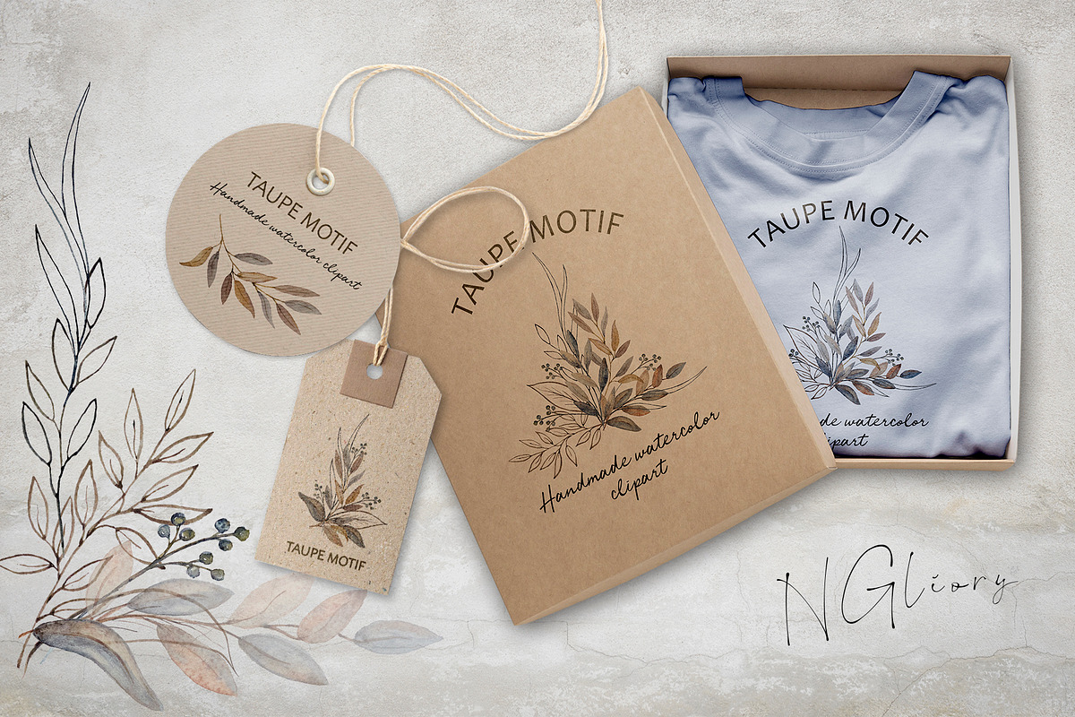 TAUPE MOTIF | frames & bouquets, an Illustration by NGliory (Photo 7 of 7)