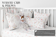 Baby Crib Duvet & Pillows Mockup, a Household Mockup by mock-ups (Thumbnail 1 of 13)