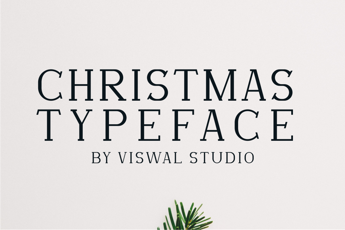 Holiday Flakes - Christmas Font, a Serif Font by Viswal Studio (Photo 3 of 6)