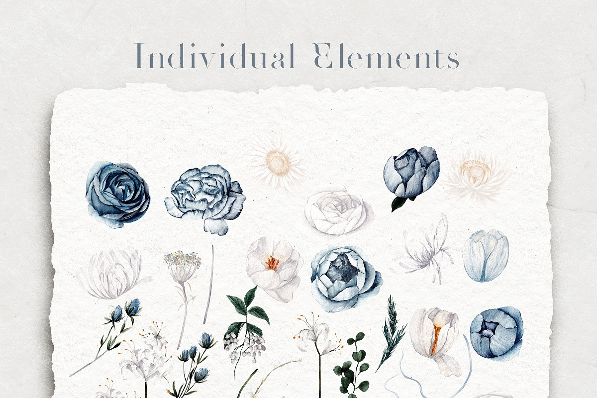 Snowy Winter watercolor flowers, a Decorative Illustration by BlumenSoul (Photo 5 of 6)