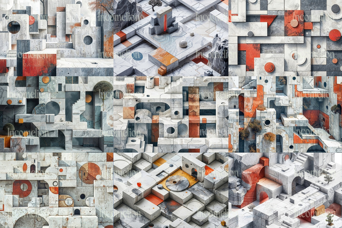 38 Geometric Concrete Backgrounds, a Background Graphic by Incomelion (Photo 4 of 11)