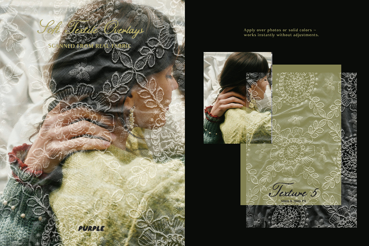 Soft Textile Overlays, a Texture Graphic by Purple (Photo 5 of 22)