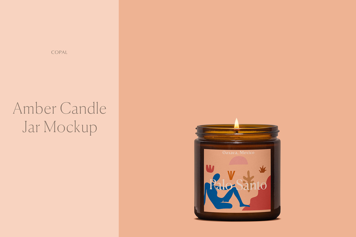 Amber Candle Jar Mockup, a Cups & Container Mockup by Copal (Photo 1 of 13)