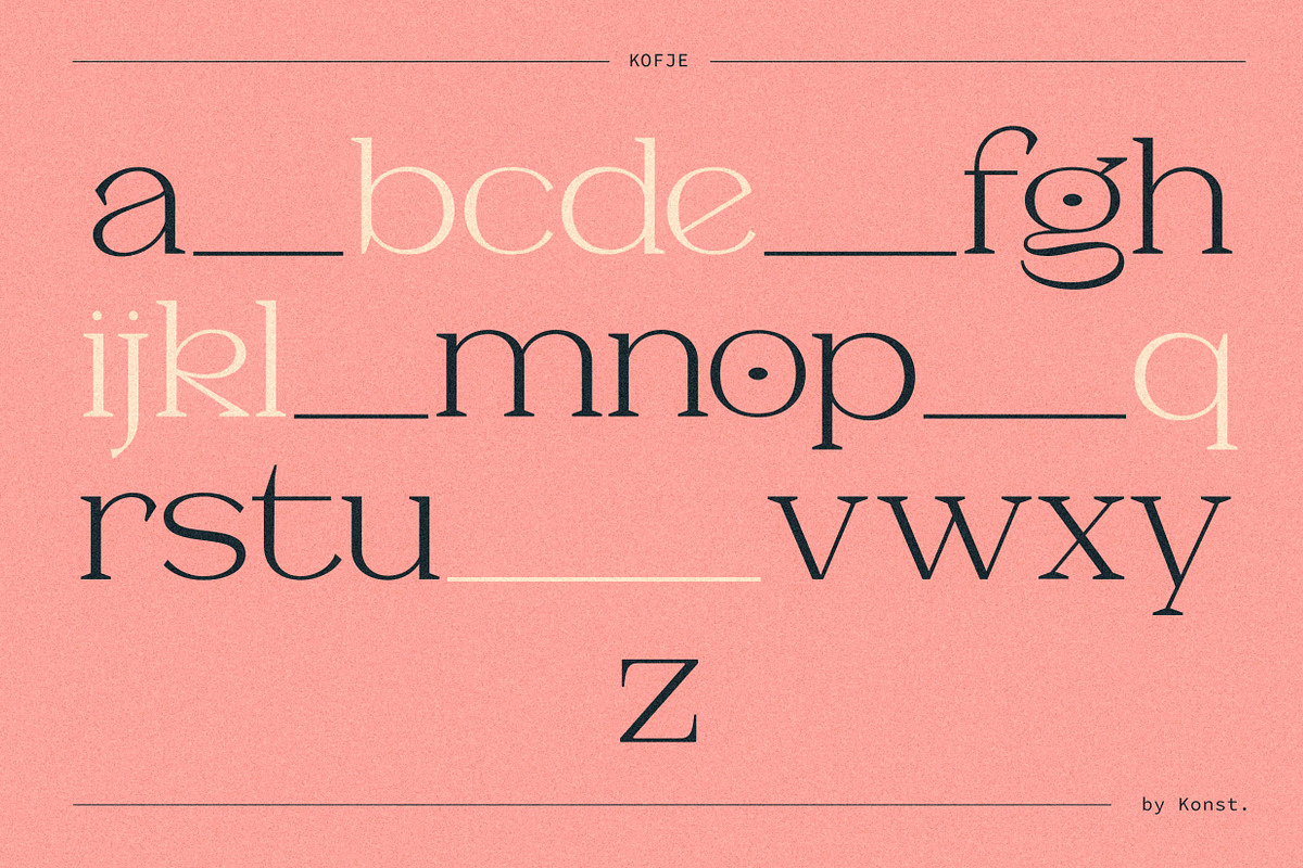 KOFJE - Beauty Serif Fonts, a Serif Font by Konstantine Studio (Photo 15 of 17)