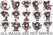 Whimsical Girl With Butterfly, an Illustration by Canvas Craft (Thumbnail 3 of 6)