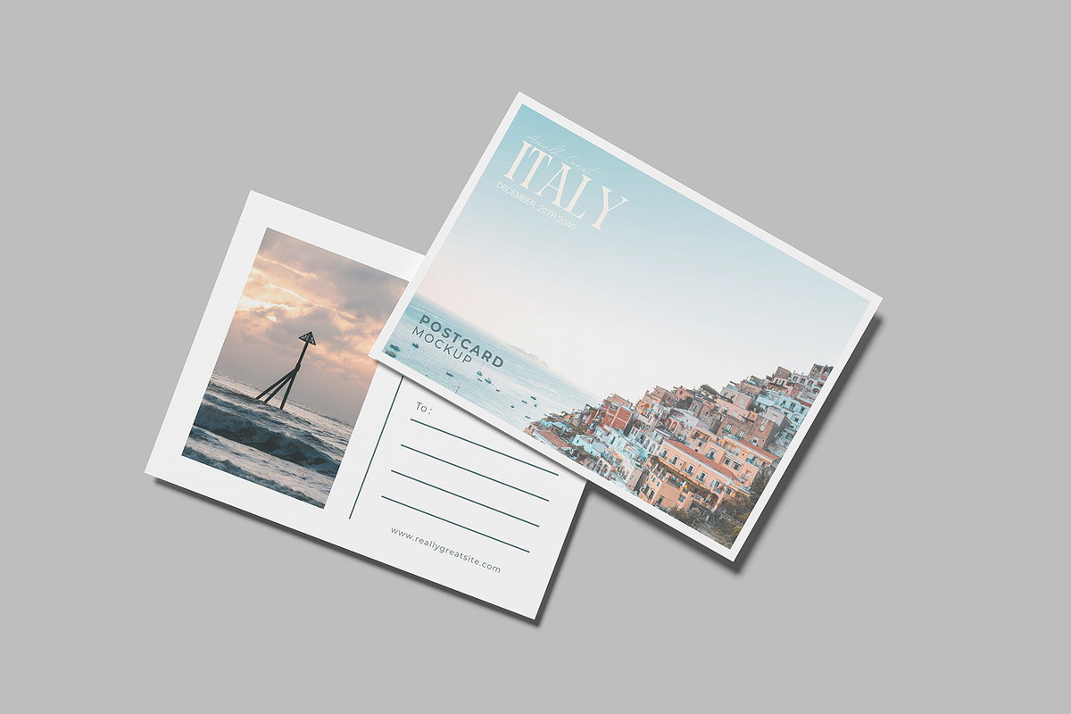 Postcard Mockup, an Advertising Mockup by Bangdastudio (Photo 11 of 11)