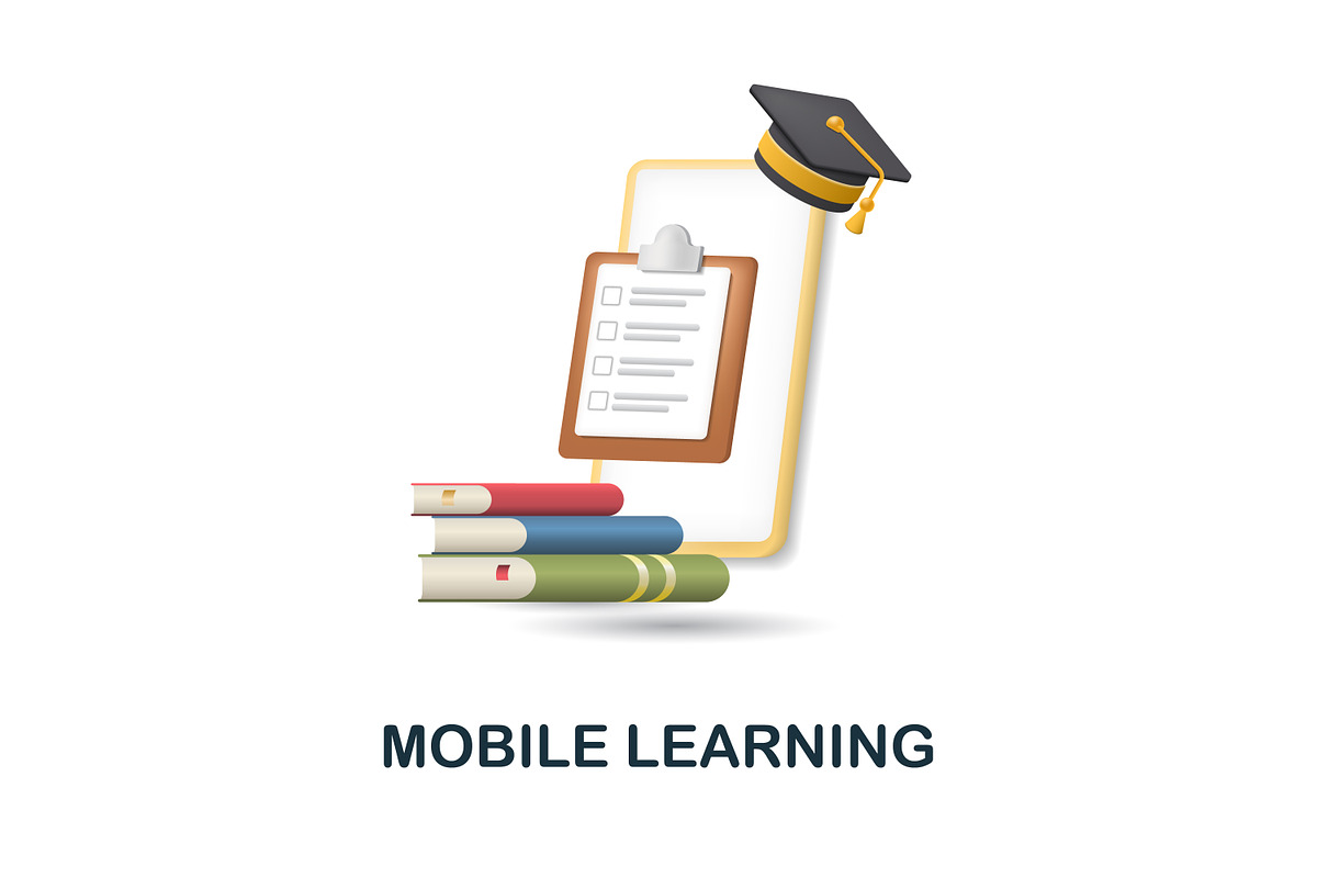 E Learning 3D Icons Set Bundle, an Object Graphic by Aimagenarium@gmail.com (Photo 16 of 21)