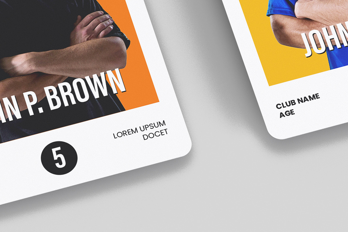 Trading Cards Mockup - 9 views, an Advertising Mockup by Illusiongraphic (Photo 13 of 19)