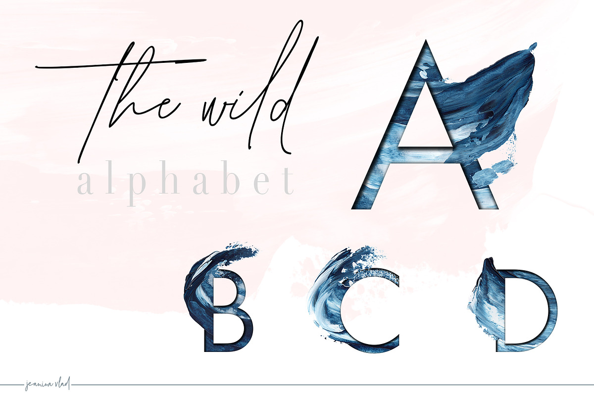 Storm in Hawaii - Acrylic Alphabet, an Object Graphic by Jeanina Vlad (Photo 3 of 9)