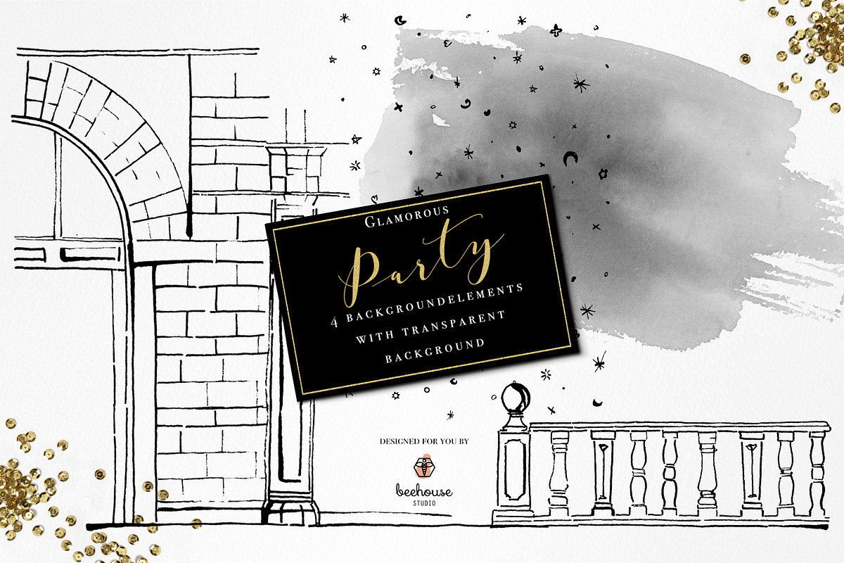 Glamorous Party Watercolor, a Person Illustration by beehouse studio (Photo 5 of 6)