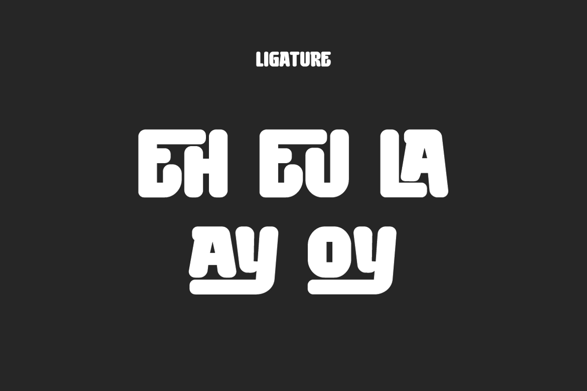 Rebona Bolder - Round Font, a Sans Serif Font by Iqsiart Studio (Photo 4 of 7)