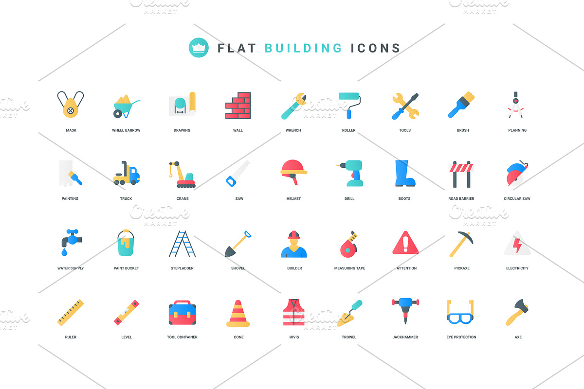 Builders gear and equipment, an Object Illustration by Lemberg Vector